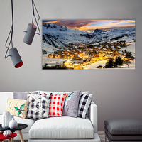 Ski resort in French Alps