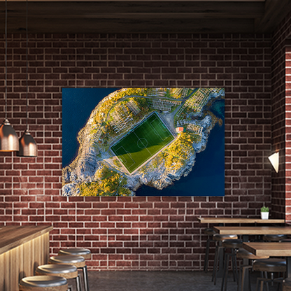 Football field in Henningsvaer