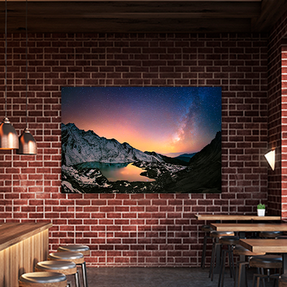 Milky way Under the Mountains