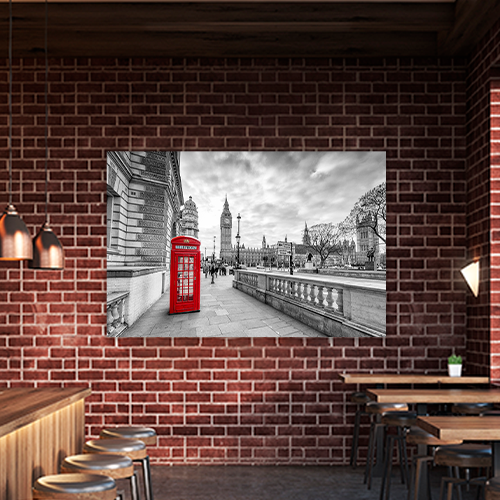 Red booth in London