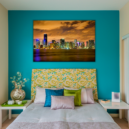 Miami Skyline After Dark
