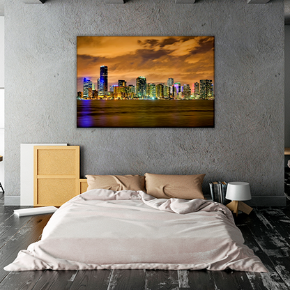 Miami Skyline After Dark