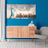 Liberty with Lower Manhattan