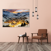 Ski resort in French Alps