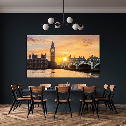 Big ben at sunset