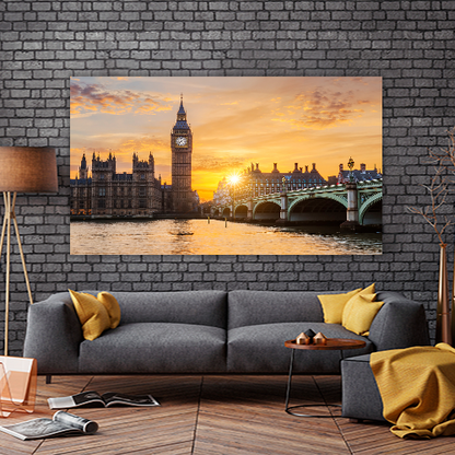 Big ben at sunset