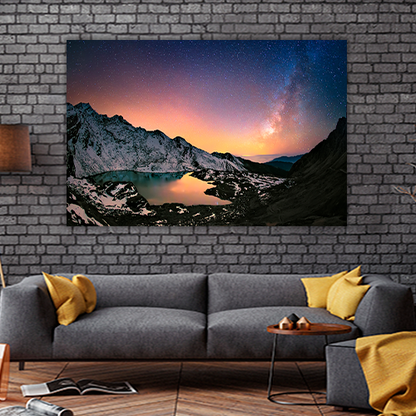Milky way Under the Mountains