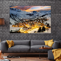 Ski resort in French Alps