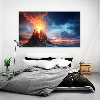 Volcanic mountain Eruption