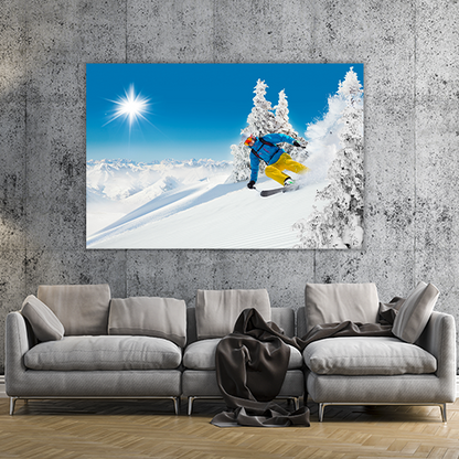 Skier on Piste