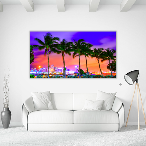 Miami Skyline Sunset