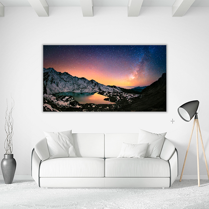 Milky way Under the Mountains