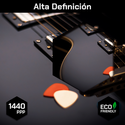 Guitarra Electrica En Negro