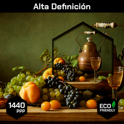 Frutas Y Laton Sobre Mesa