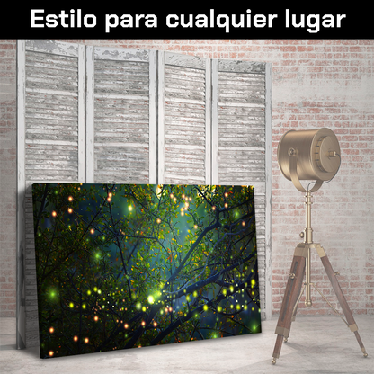 Bosque Con Luciernagas