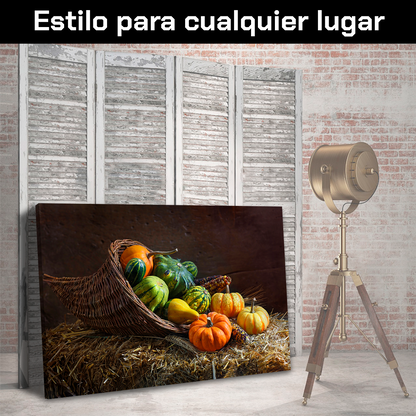 Canasto Con Calabazas