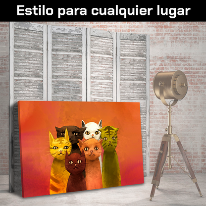 Cinco Gatos Posando