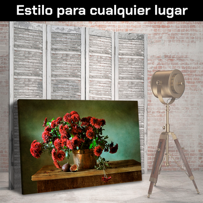 Flores Rojas De Otoño