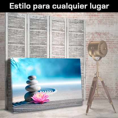 Jardin Zen Con Flor Loto