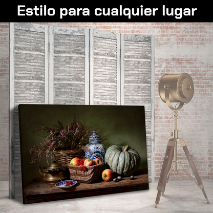 Manzanas Junto A Calabaza
