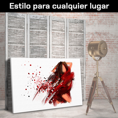 Mujer Vestido Rojo
