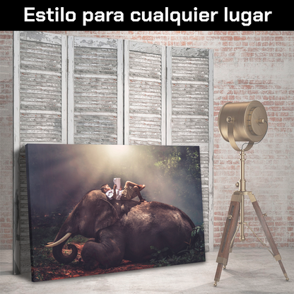 Niño Sobre Elefante