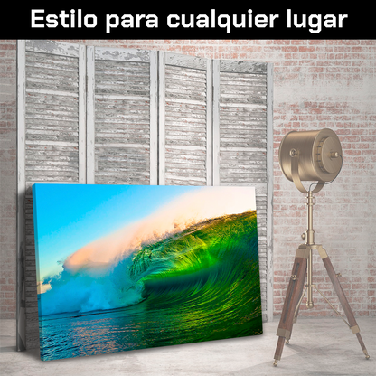 Ola Azul Y Verde