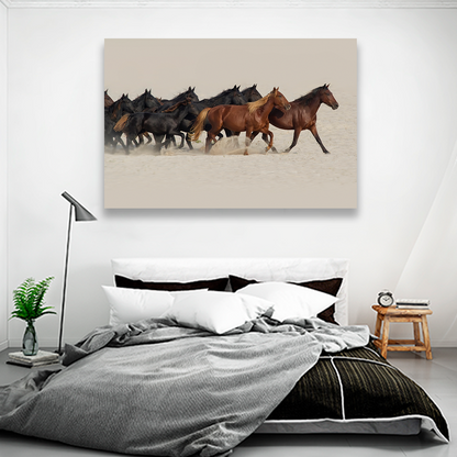 Caballos En El Desierto