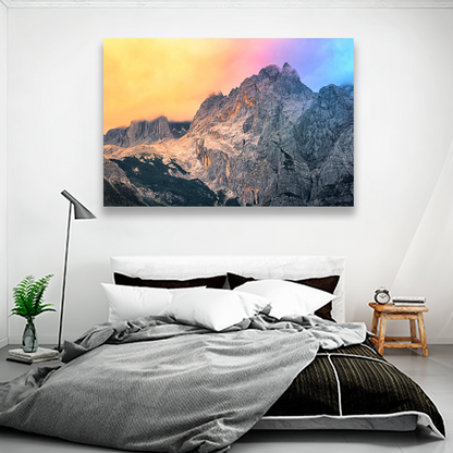 Montañas Nubes Y Colores