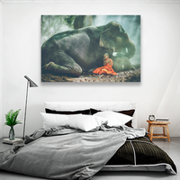Niño Y Elefante Acostados