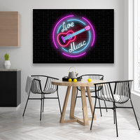 Letrero Neon De Guitarra