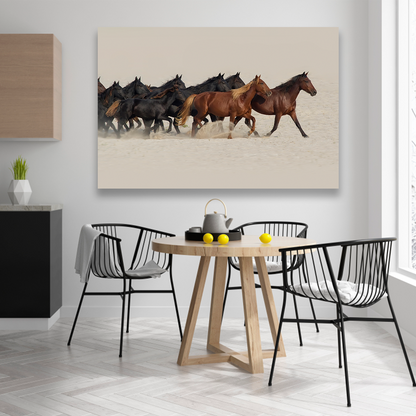 Caballos En El Desierto