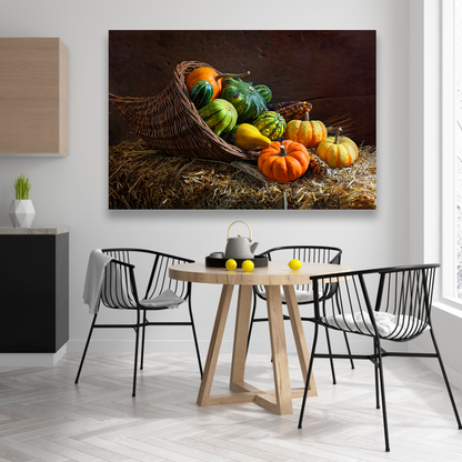 Canasto Con Calabazas