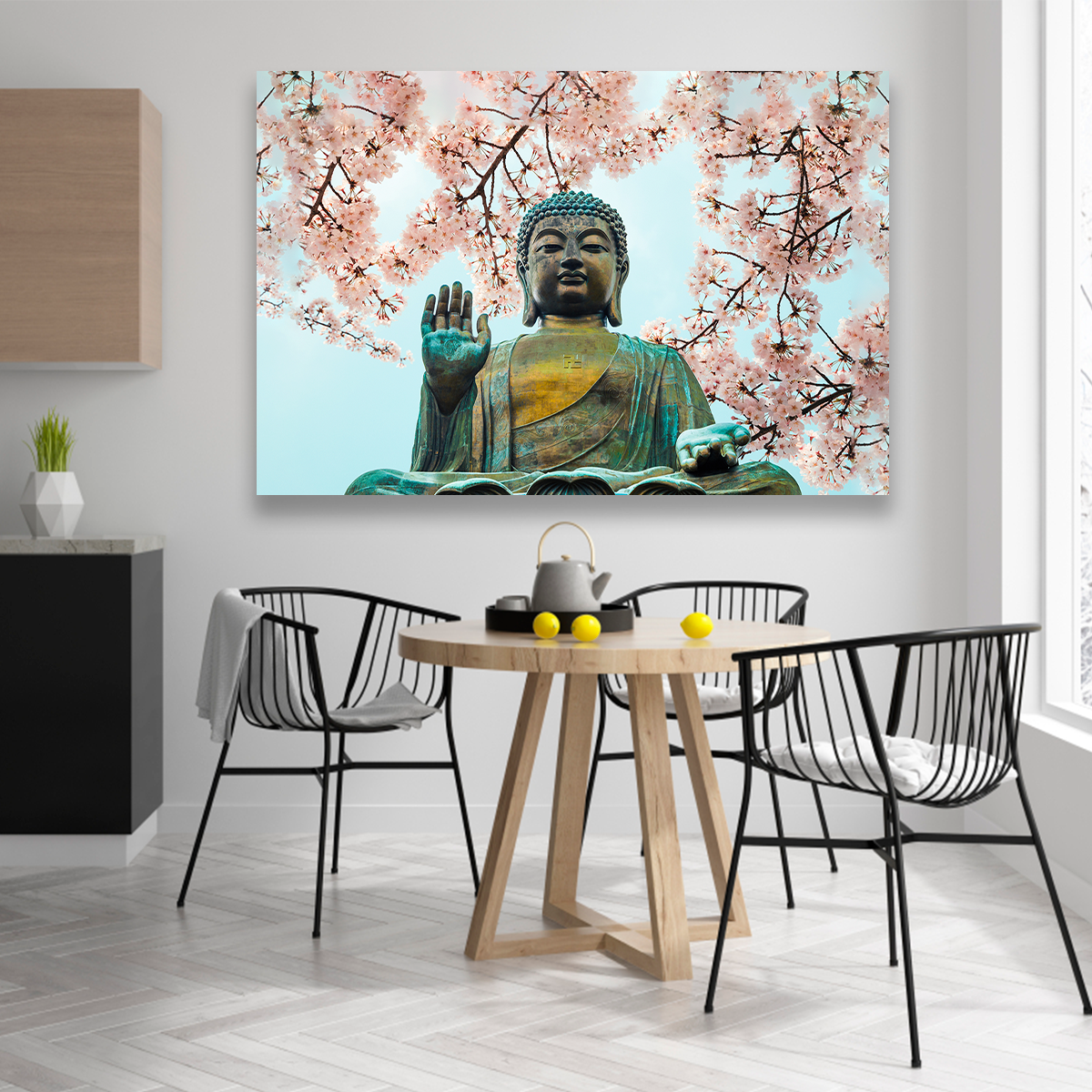 Cuadro Buda Floral 80 x 120 Voeux Store