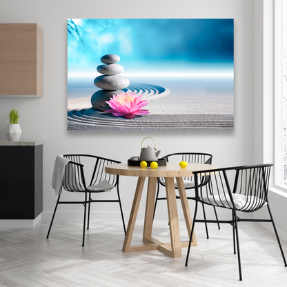 Jardin Zen Con Flor Loto