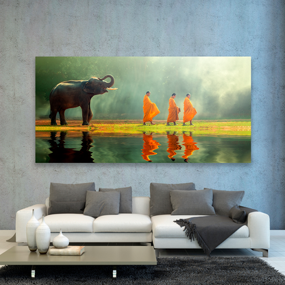 Monjes Y Elefante En Rio