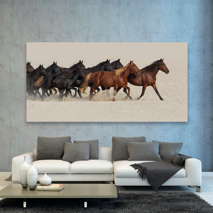 Caballos En El Desierto
