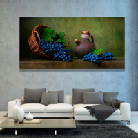 Canasto Con Uvas Moradas