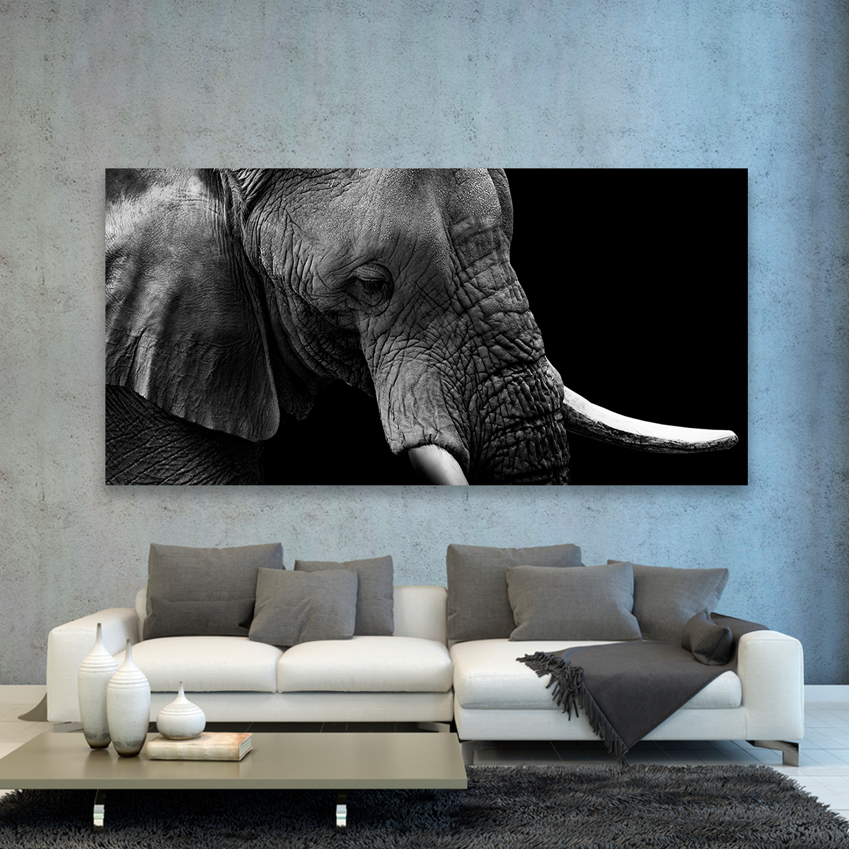 Elefante Retrato Perfil