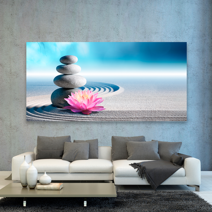 Jardin Zen Con Flor Loto