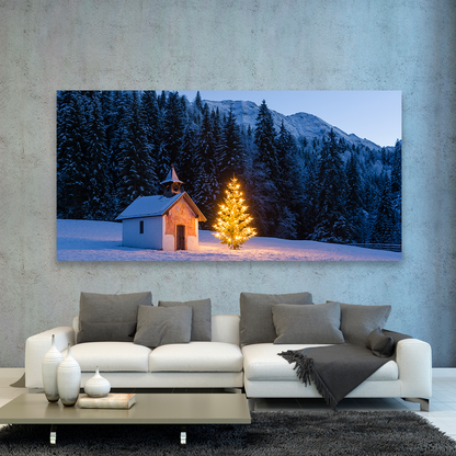 Montañas Cabaña Navidad