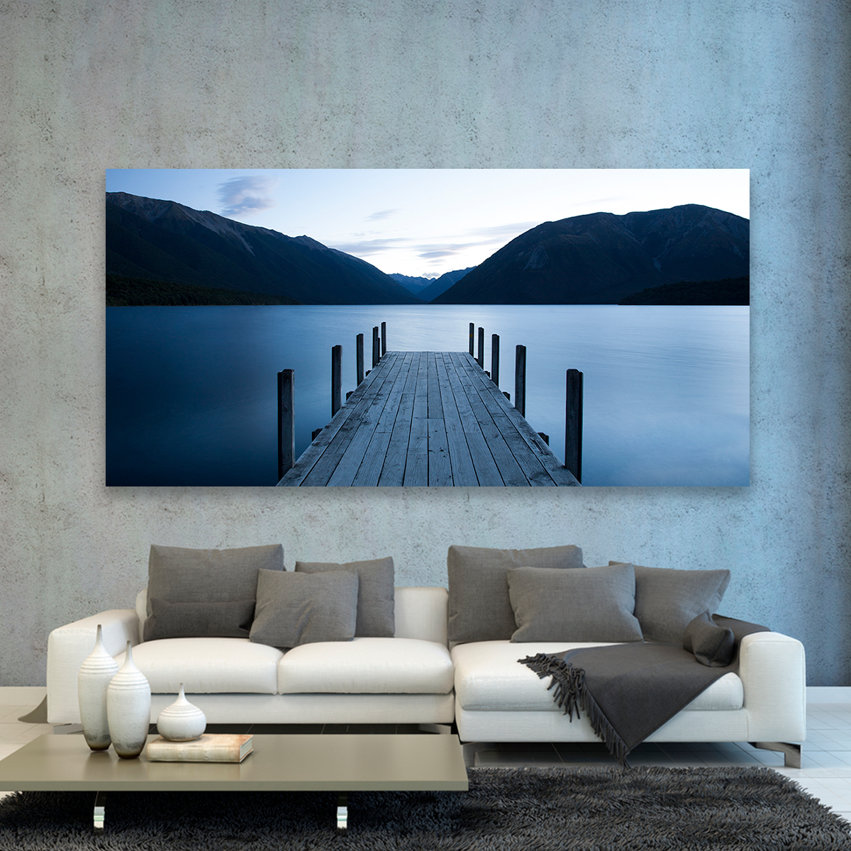 Montañas Muelle Rotoiti