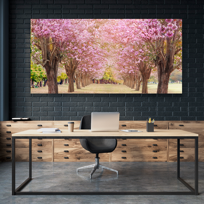 Bosque De Cerezos Rosas