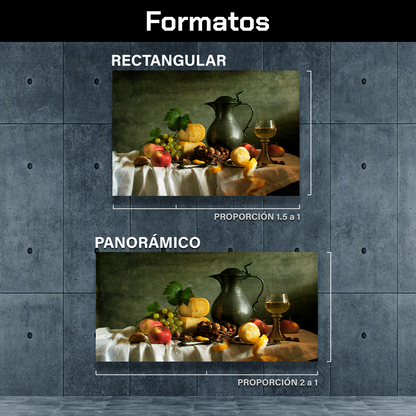 Quesos Frutos Y Copa Vino
