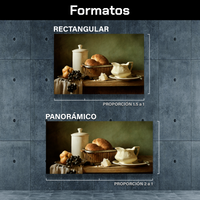 Pan Y Fruta En Porcelana
