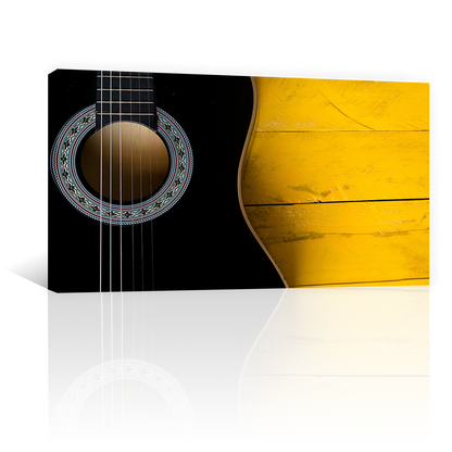 Guitarra Acustica En Negro