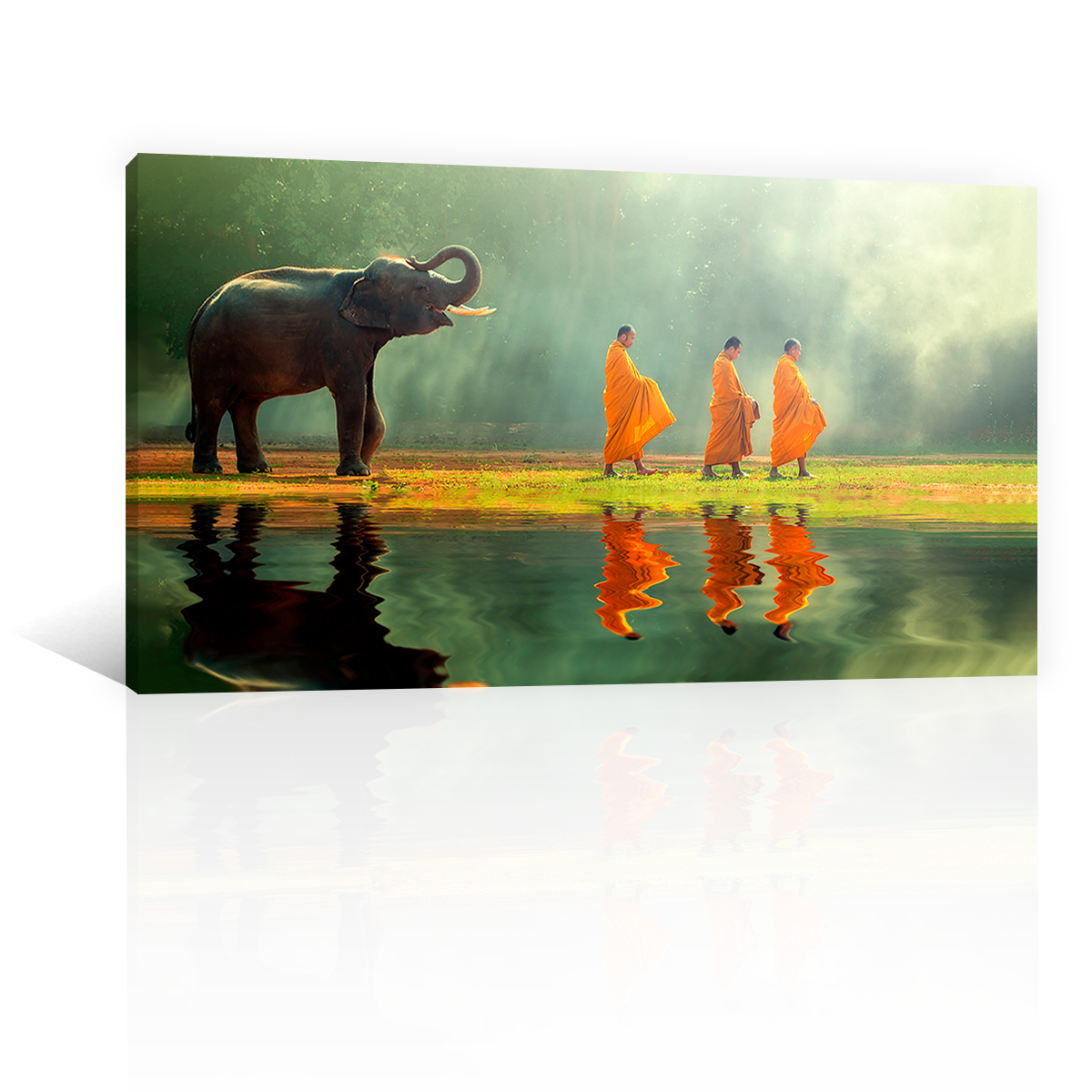 Monjes Y Elefante En Rio