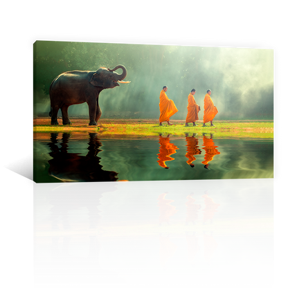 Monjes Y Elefante En Rio