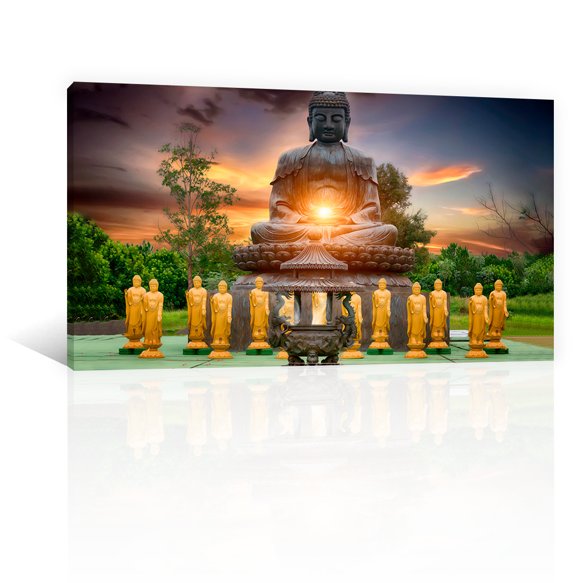 Estatuas De Buda Atardecer