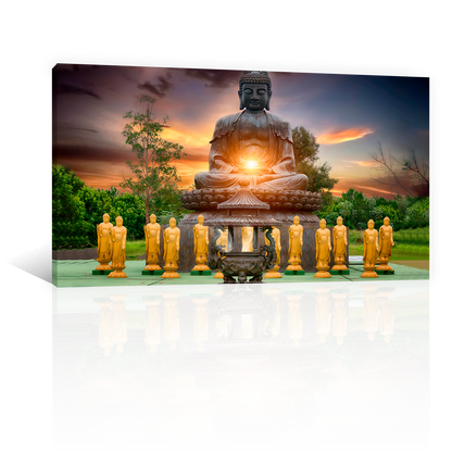 Estatuas De Buda Atardecer